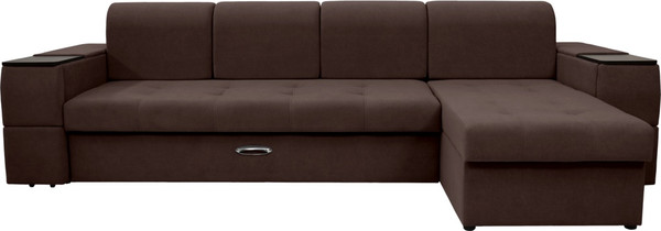 Диван угловой Сириус Лидер-13 с оттоманкой ППУ 330x165