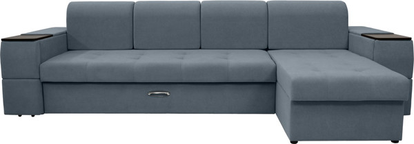 Диван угловой Сириус Лидер-13 с оттоманкой ППУ 330x165