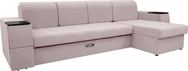 Диван угловой Сириус Лидер-13 с оттоманкой ППУ 330x165 - фото