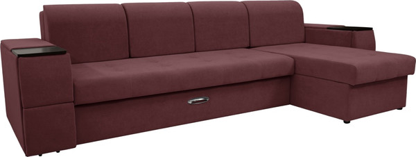 Диван угловой Сириус Лидер-13 с оттоманкой ППУ 330x165 - фото