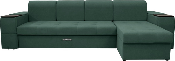 Диван угловой Сириус Лидер-13 с оттоманкой ППУ 330x165