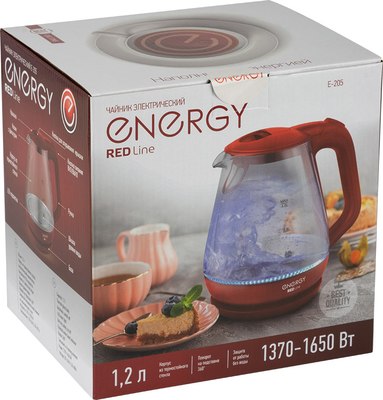 Электрочайник Energy E-205 / 164144 (красный)