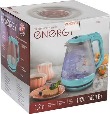 Электрочайник Energy E-205 / 164145 (голубой)