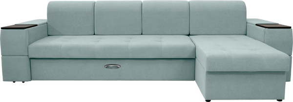 Диван угловой Сириус Лидер-13 с оттоманкой ППУ 330x165