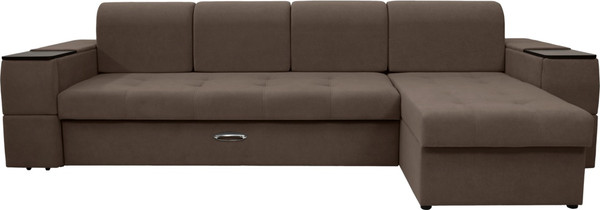 Диван угловой Сириус Лидер-13 с оттоманкой ППУ 330x165