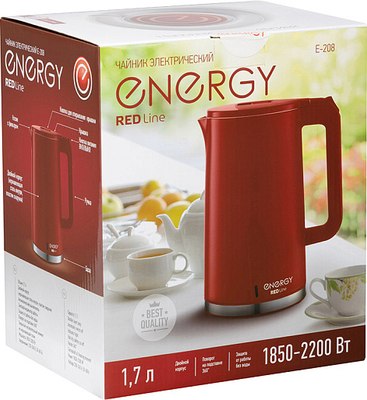 Электрочайник Energy E-208 / 164149 (красный)