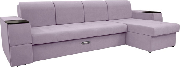 Диван угловой Сириус Лидер-13 с оттоманкой НПБ 330x165 - фото