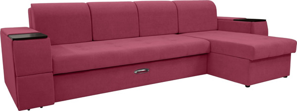 Диван угловой Сириус Лидер-13 с оттоманкой НПБ 330x165 - фото