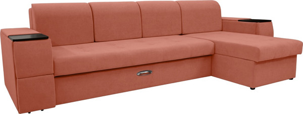 Диван угловой Сириус Лидер-13 с оттоманкой НПБ 330x165 - фото