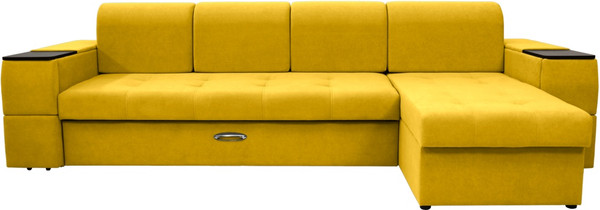 Диван угловой Сириус Лидер-13 с оттоманкой НПБ 330x165