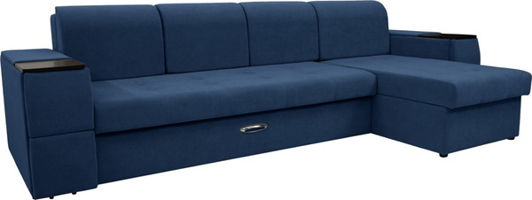 Диван угловой Сириус Лидер-13 с оттоманкой НПБ 330x165 - фото