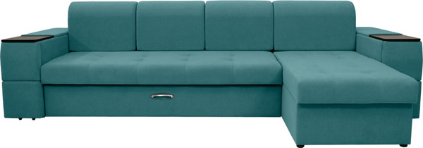 Диван угловой Сириус Лидер-13 с оттоманкой НПБ 330x165