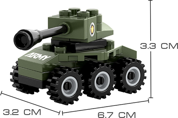 Конструктор Keyixing Мини-танк 22204 / 3548615