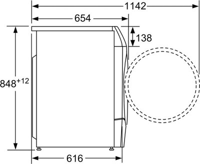 Стирально-сушильная машина Bosch WNC244070