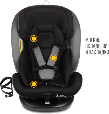 Автокресло Zlatek Cruiser Isofix Lux / KRES4082 (черный/серый)