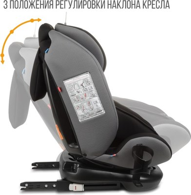 Автокресло Zlatek Cruiser Isofix Lux / KRES4082 (черный/серый)
