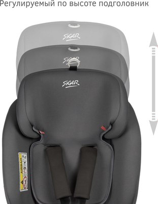 Автокресло Siger Престиж Isofix Lux / KRES3943 (маренго)