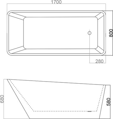 Ванна акриловая Maxonor Pure Life Harmony PL-BT1703