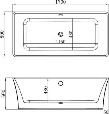 Ванна акриловая Maxonor Pure Life Pasion PL-BT1706