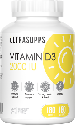 Витамин Ultrasupps D3 2000МЕ - фото