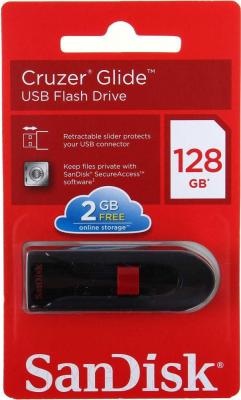 Usb flash накопитель SanDisk Cruzer Glide Black 128GB (SDCZ60-128G-B35)