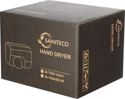 Сушилка для рук Saniteco M-798ABS-W