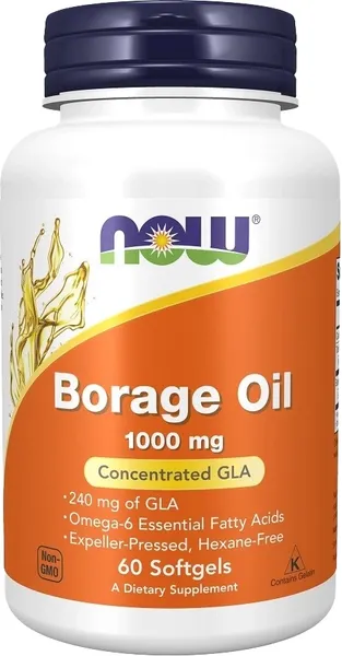 Пищевая добавка NOW Borage Oil 1000мг - фото