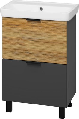 Тумба с умывальником Misty Форест 60 / Э-Фор-07060-0219-2Я+БП-э0002705 - фото