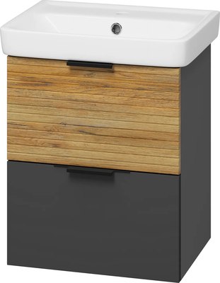 Тумба с умывальником Misty Форест 50 / Э-Фор-09050-0219-2Я+БП-э0002695 - фото