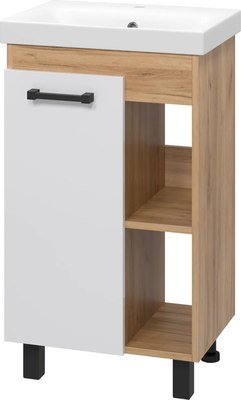 Тумба с умывальником Misty Крафт 50 / П-Кра-07050-011+UM-MOD50SL/1 - фото