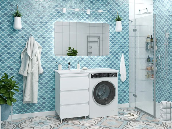 Тумба с умывальником Misty Чегет 55 / П-Чег-01055-01Н3Я+5217120