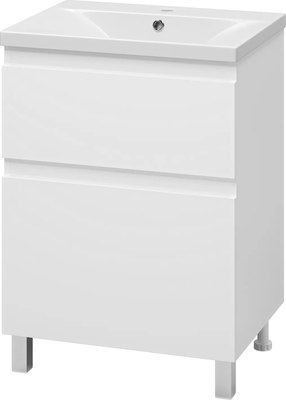 Тумба с умывальником Misty Лаки 60 / П-Лак-01060-0112Я+RCW-140360WH - фото