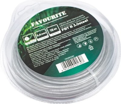 Леска для триммера Favourite FBT B 3.0steel - фото