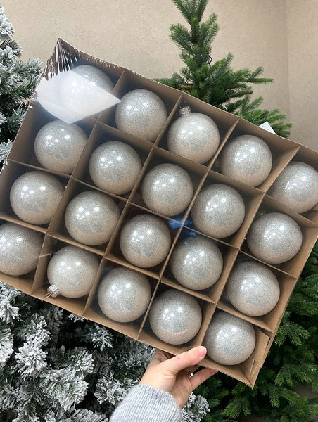 Шар новогодний Justys G-114S