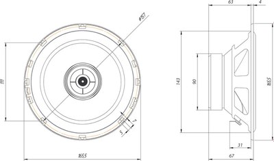 Коаксиальная АС ORIS Electronics JB-652S