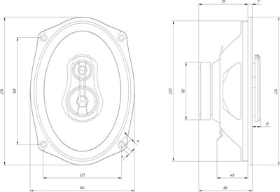 Коаксиальная АС ORIS Electronics JB-693Q