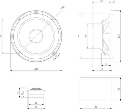 Компонентная АС ORIS Electronics JB-65S