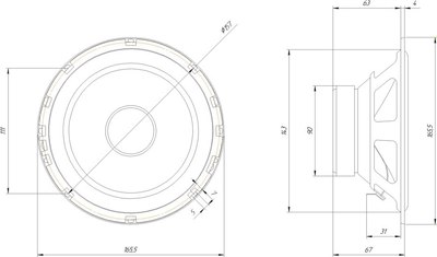 Мидбас ORIS Electronics JB-65SW