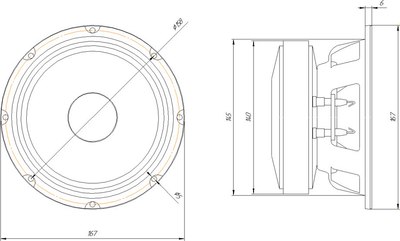 Среднечастотная АС ORIS Electronics EX-6517