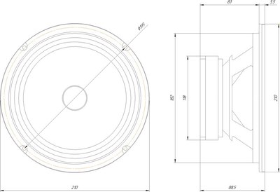 Среднечастотная АС ORIS Electronics EX-80