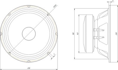 Среднечастотная АС ORIS Electronics EX-8017