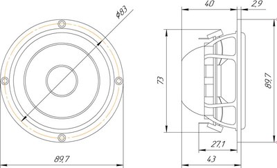 Среднечастотная АС ORIS Electronics M3