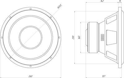 Головка сабвуфера ORIS Electronics HK-10S