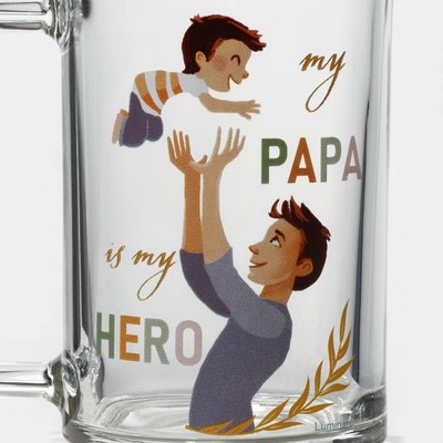 Кружка Luminarc Фитнес Папа с ребенком O0455