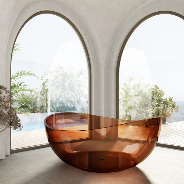 Ванна из полиэфирной смолы Abber Kristall AT9705 Opal 