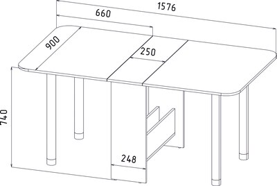 Стол-книга Интерлиния 005