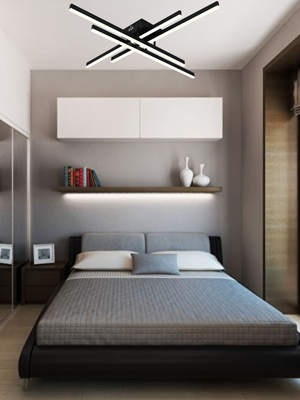 Потолочный светильник Mirastyle JX-9794/4 BK