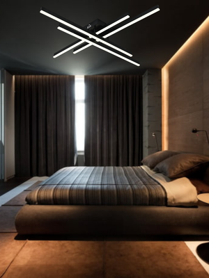 Потолочный светильник Mirastyle JX-9794/4 BK