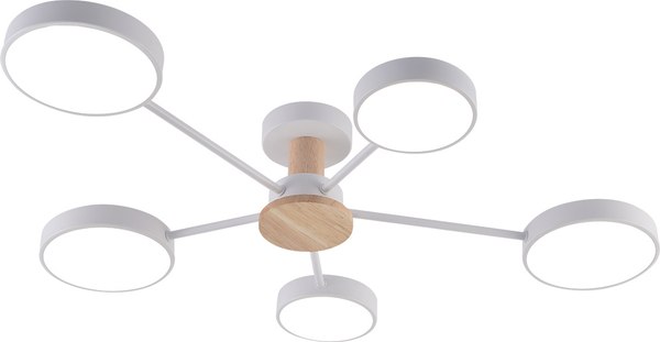 Потолочный светильник Mirastyle MH-3286/5 WH+WOOD