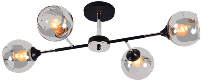 Потолочный светильник Mirastyle MH-10160/4 BK+CR - фото